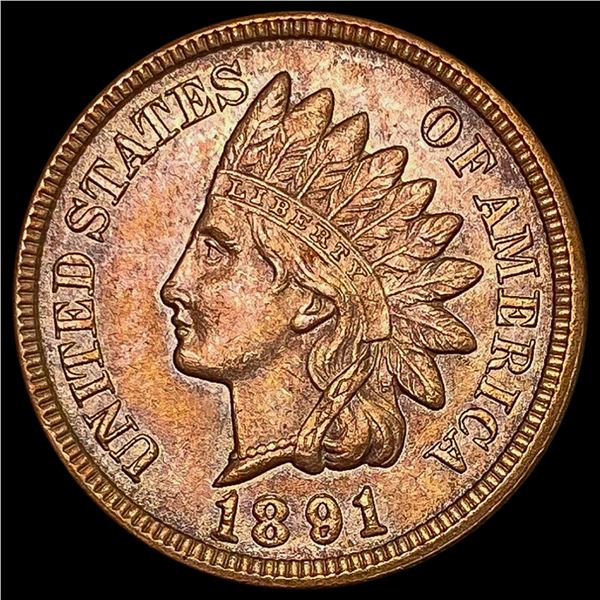 1891 RD Indian Head Cent UNCIRCULATED
