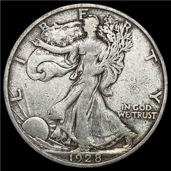 1928-S Walking Liberty Half Dollar LIGHTLY CIRCULATED