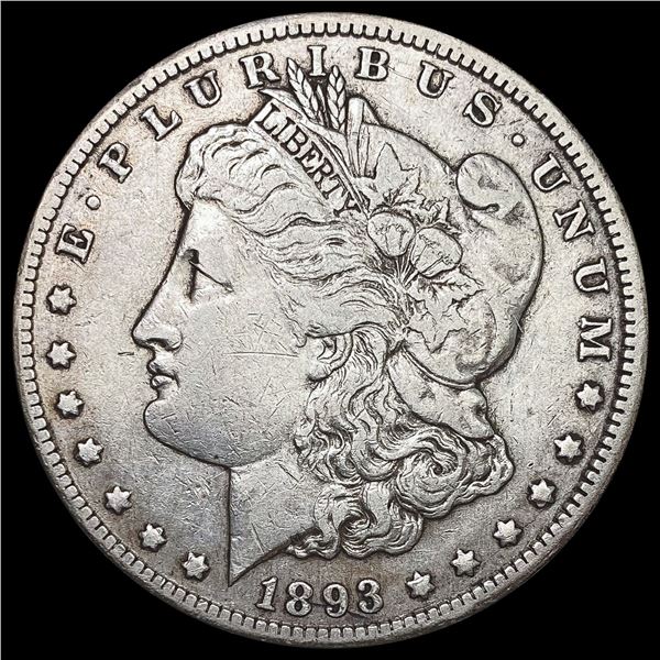 1893-CC Morgan Silver Dollar CLOSELY UNCIRCULATED
