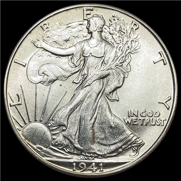 1941-D Walking Liberty Half Dollar GEM BU