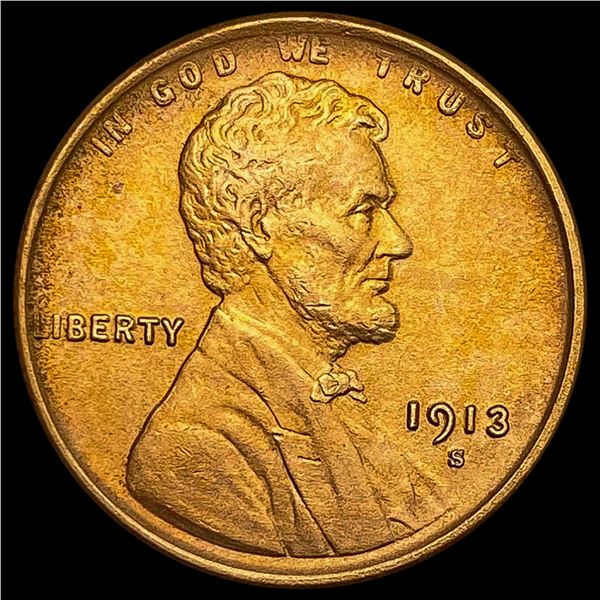 1913-S RD Wheat Cent UNCIRCULATED