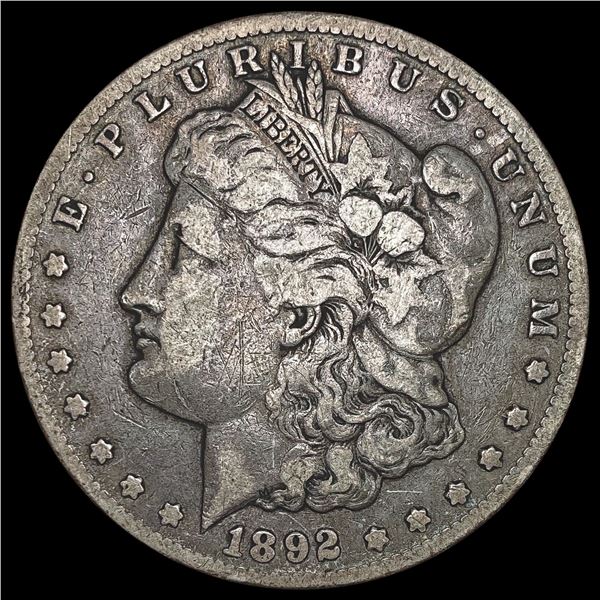 1892-CC Morgan Silver Dollar LIGHTLY CIRCULATED
