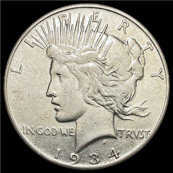 1934-S Silver Peace Dollar CLOSELY UNCIRCULATED