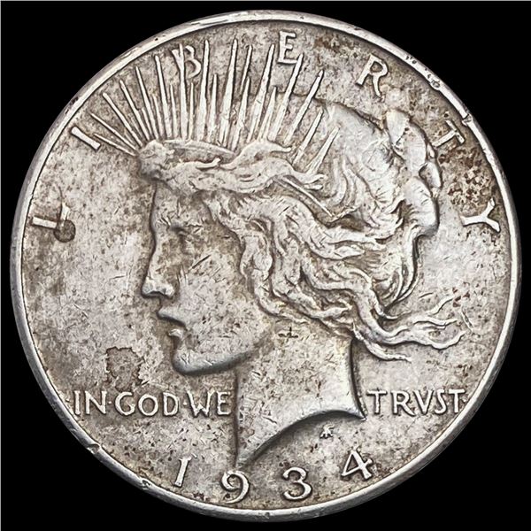 1934-S Silver Peace Dollar NEARLY UNCIRCULATED