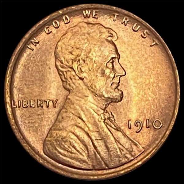 1910 RED Wheat Cent CHOICE BU
