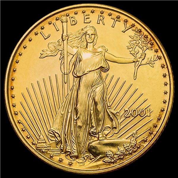 2001 US 1/4oz Gold Eagle SUPERB GEM BU