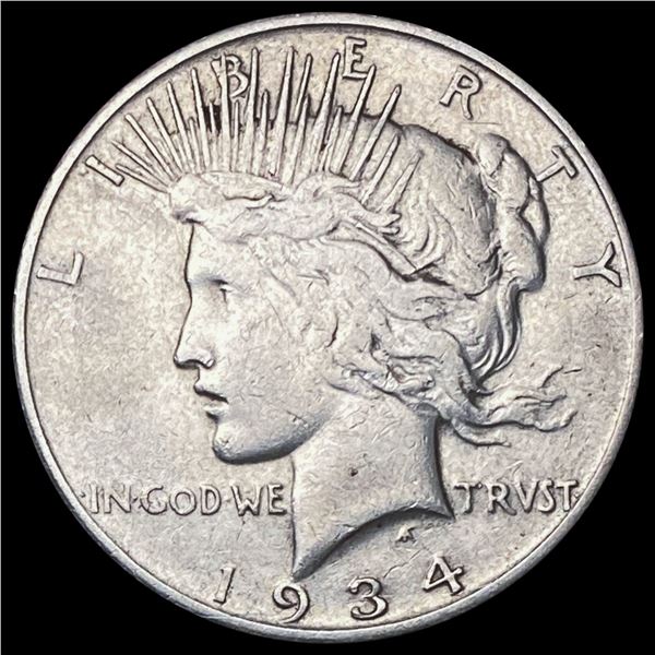1934-S Silver Peace Dollar LIGHTLY CIRCULATED