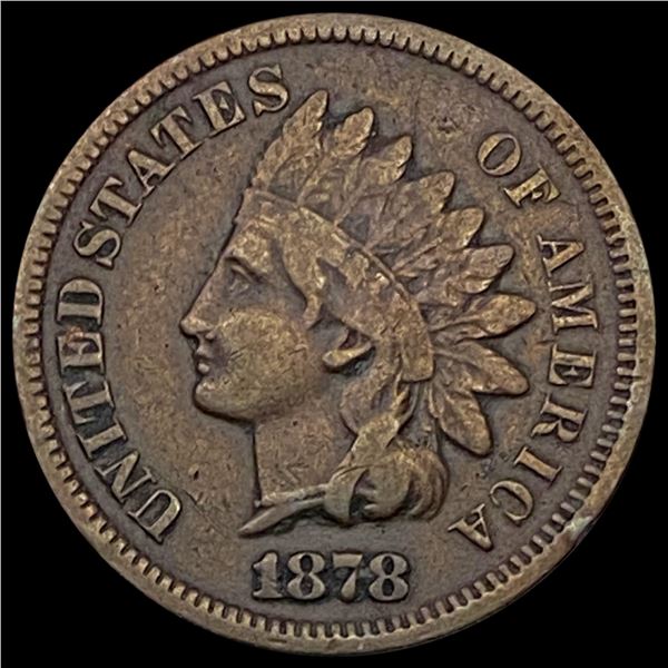 1878 Indian Head Cent LIGHTLY CIRCULATED