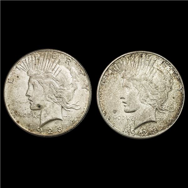 [2] 1923-S  Silver Peace Dollar CLOSELY UNCIRCULATED
