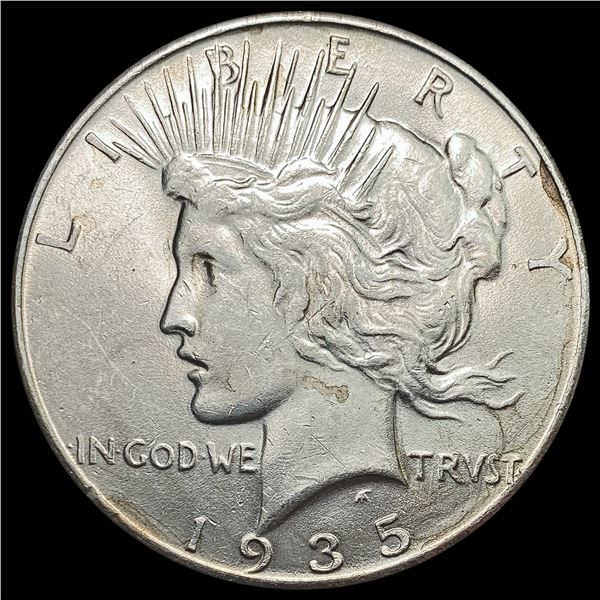 1935 Silver Peace Dollar CLOSELY UNCIRCULATED