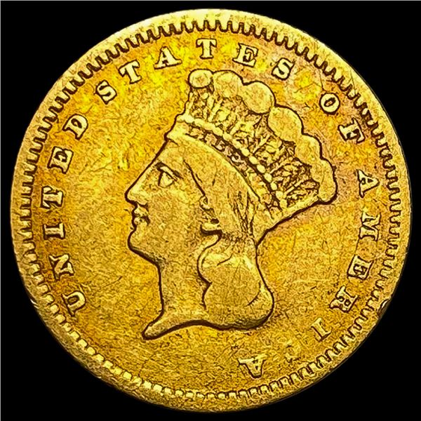 1856 Rare Gold Dollar CLOSELY UNCIRCULATED