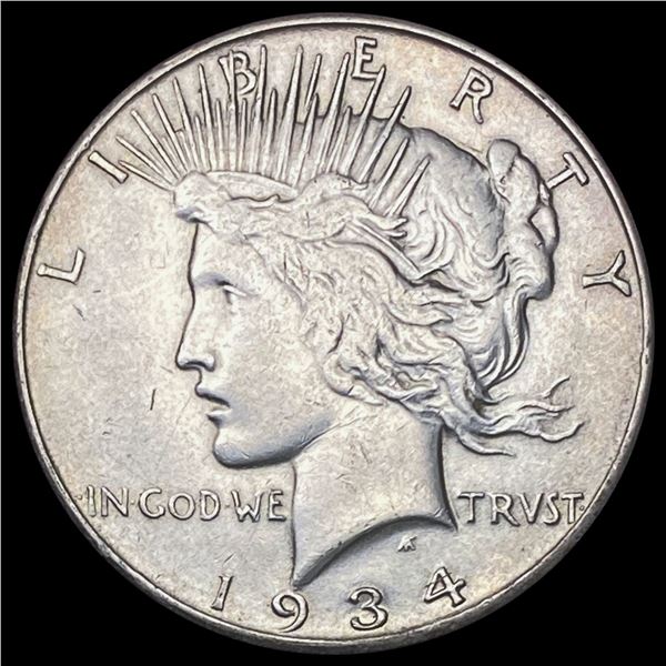 1934-S Silver Peace Dollar CLOSELY UNCIRCULATED