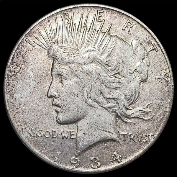1934-S Silver Peace Dollar NEARLY UNCIRCULATED