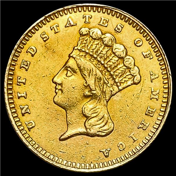 1862 Rare Gold Dollar CLOSELY UNCIRCULATED