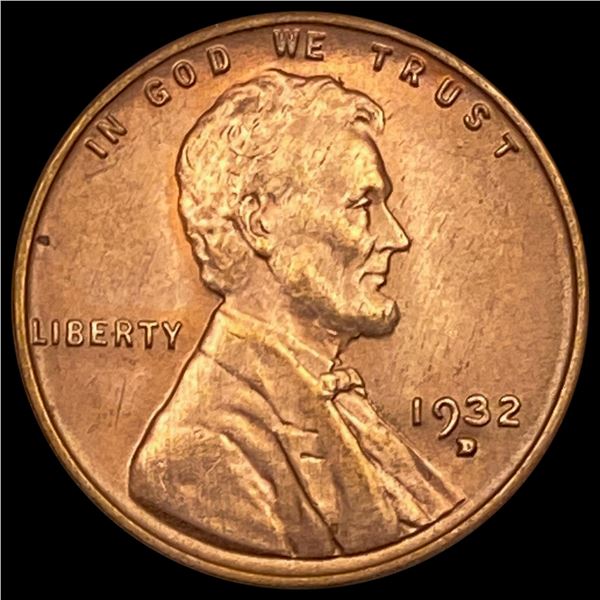 1932-D RED Wheat Cent UNCIRCULATED