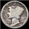 Image 1 : 1916-D Mercury Dime NICELY CIRCULATED