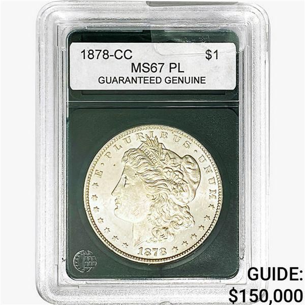 1878-CC Morgan Silver Dollar GG MS67 DMPL