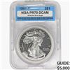 Image 1 : 1998 Silver Eagle NGA PR70 DCAM