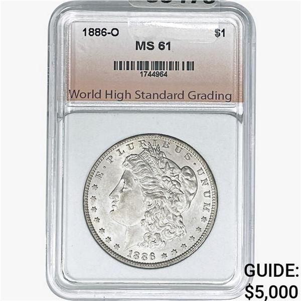 1886-O Morgan Silver Dollar WHSG MS61
