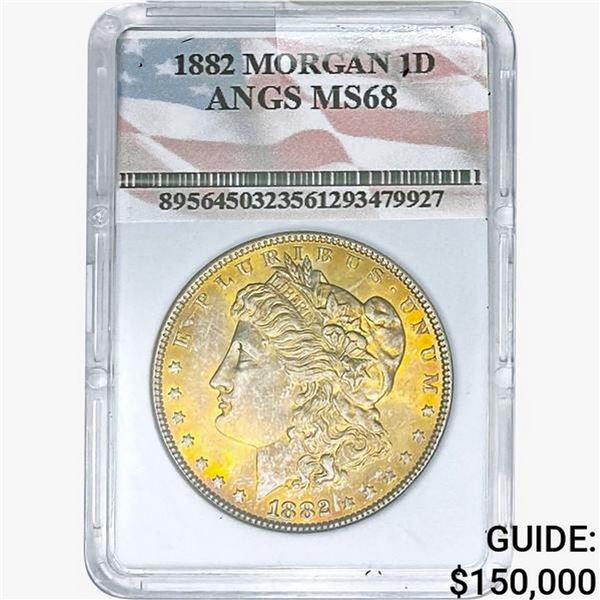 1882 Morgan Silver Dollar ANGS MS68