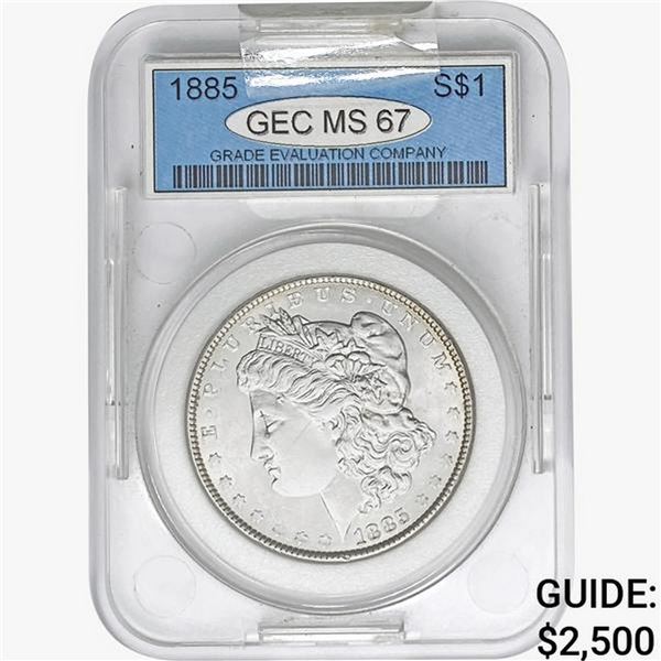 1885 Morgan Silver Dollar GEC MS67