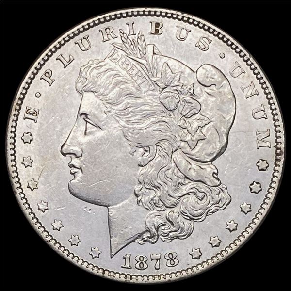 1878 7/8 TF Strong Morgan Silver Dollar CHOICE AU