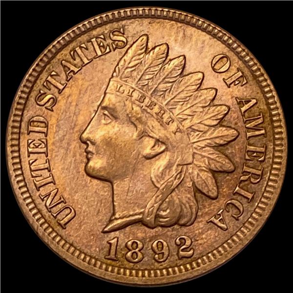 1892 RED Indian Head Cent UNCIRCULATED