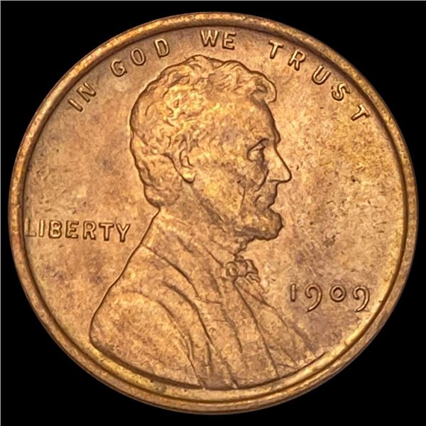 1909 VDB RED Wheat Cent UNCIRCULATED