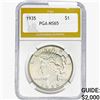 1935 Silver Peace Dollar PGA MS65