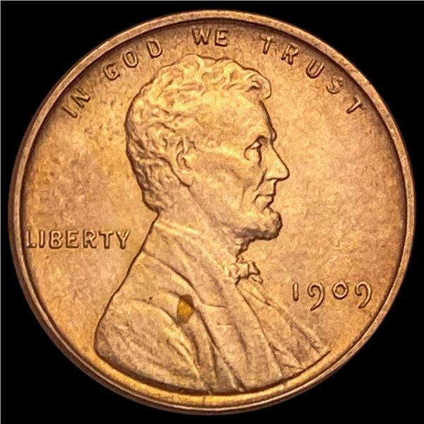 1909 VDB RED Wheat Cent UNCIRCULATED
