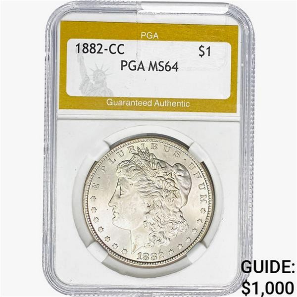1882-C Morgan Silver Dollar PGA MS64