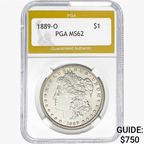 1889-O Morgan Silver Dollar PGA MS62