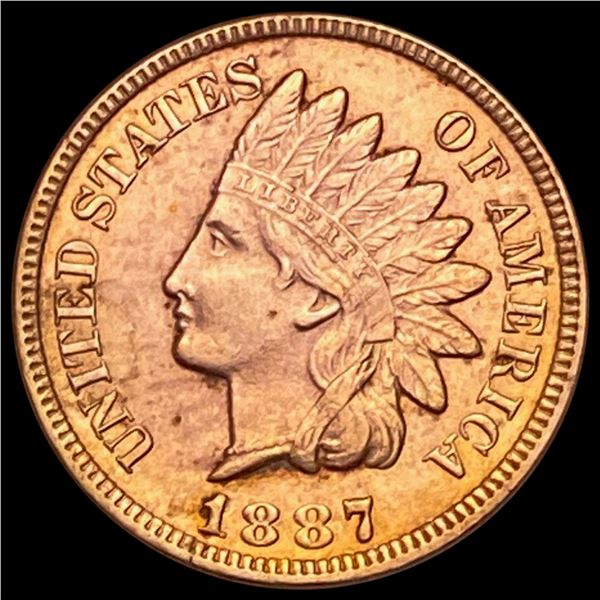1887 RED Indian Head Cent UNCIRCULATED