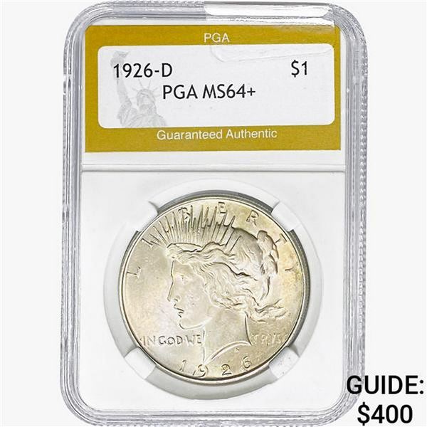 1926-D Silver Peace Dollar PGA MS64+