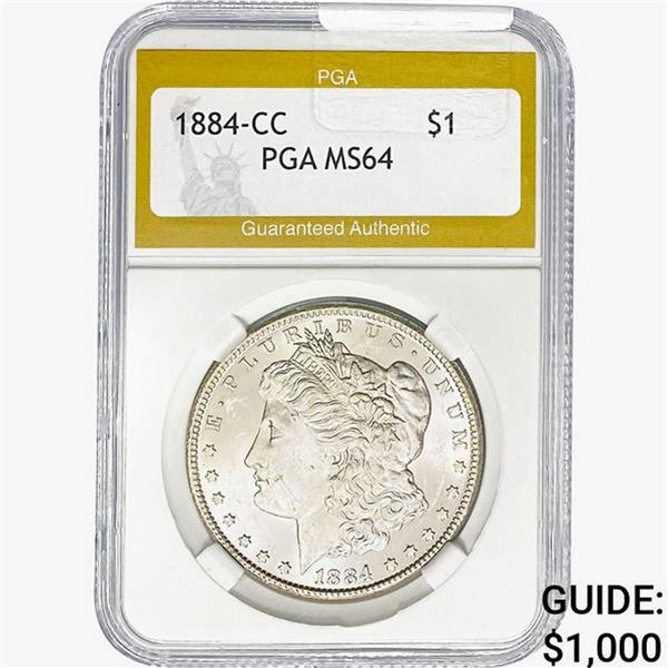 1884-CC Morgan Silver Dollar PGA MS64