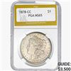 Image 1 : 1878-CC Morgan Silver Dollar PGA MS65