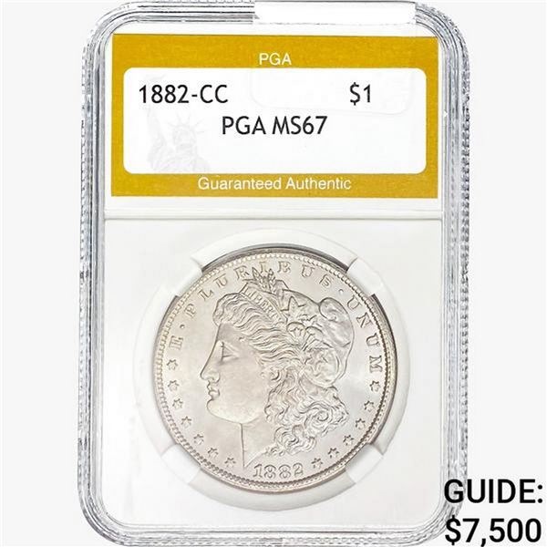 1882-CC Morgan Silver Dollar PGA MS67