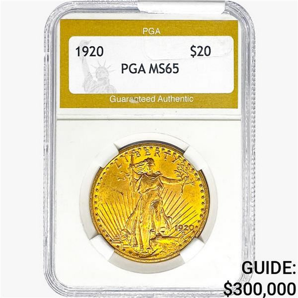 1920 $20 Gold Double Eagle PGA MS65