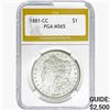 Image 1 : 1881-CC Morgan Silver Dollar PGA MS65