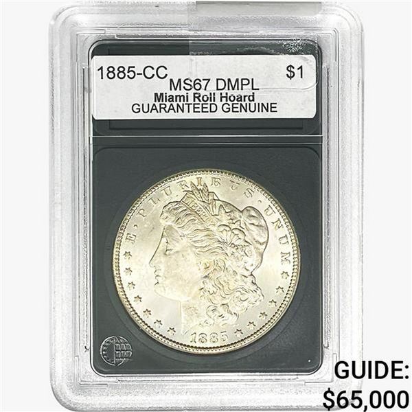 1885-CC Morgan Silver Dollar GG MS67 DMPL