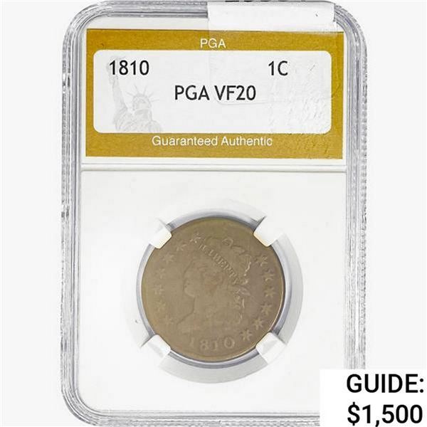 1810 Classic Head Large Cent PGA VF20