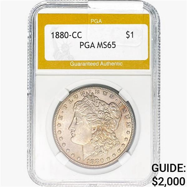 1880-CC Morgan Silver Dollar PGA MS65