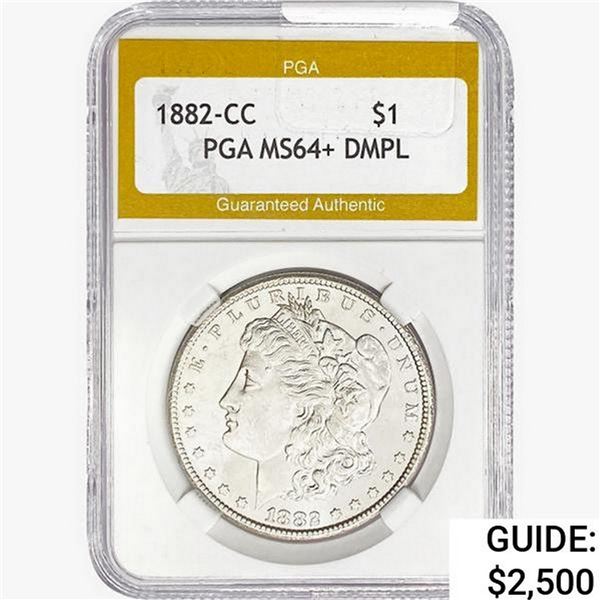 1882-CC Morgan Silver Dollar PGA MS64+ DMPL