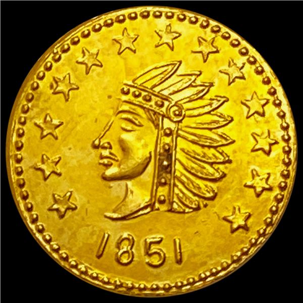 1851 $1/2 GOLD CALI UNCIRCULATED