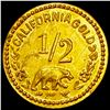 Image 2 : 1851 $1/2 GOLD CALI UNCIRCULATED