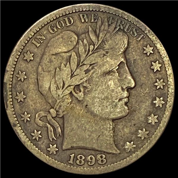 1898-S Barber Half Dollar NICELY CIRCULATED