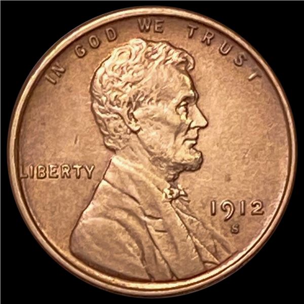 1912-S RED Wheat Cent UNCIRCULATED