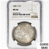 Image 1 : 1881-S Morgan Silver Dollar NGC MS66