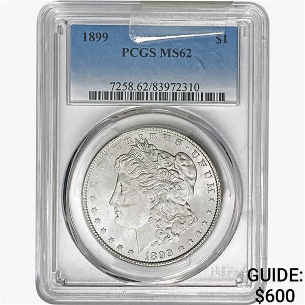 1899 Morgan Silver Dollar PCGS MS62