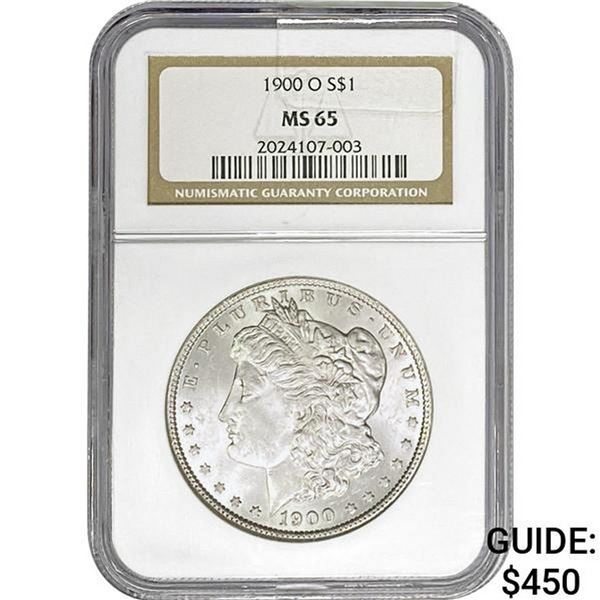 1900-O Morgan Silver Dollar NGC MS65